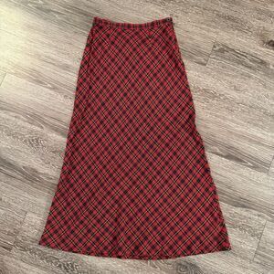 Gap Vintage Red Plaid Skirt
